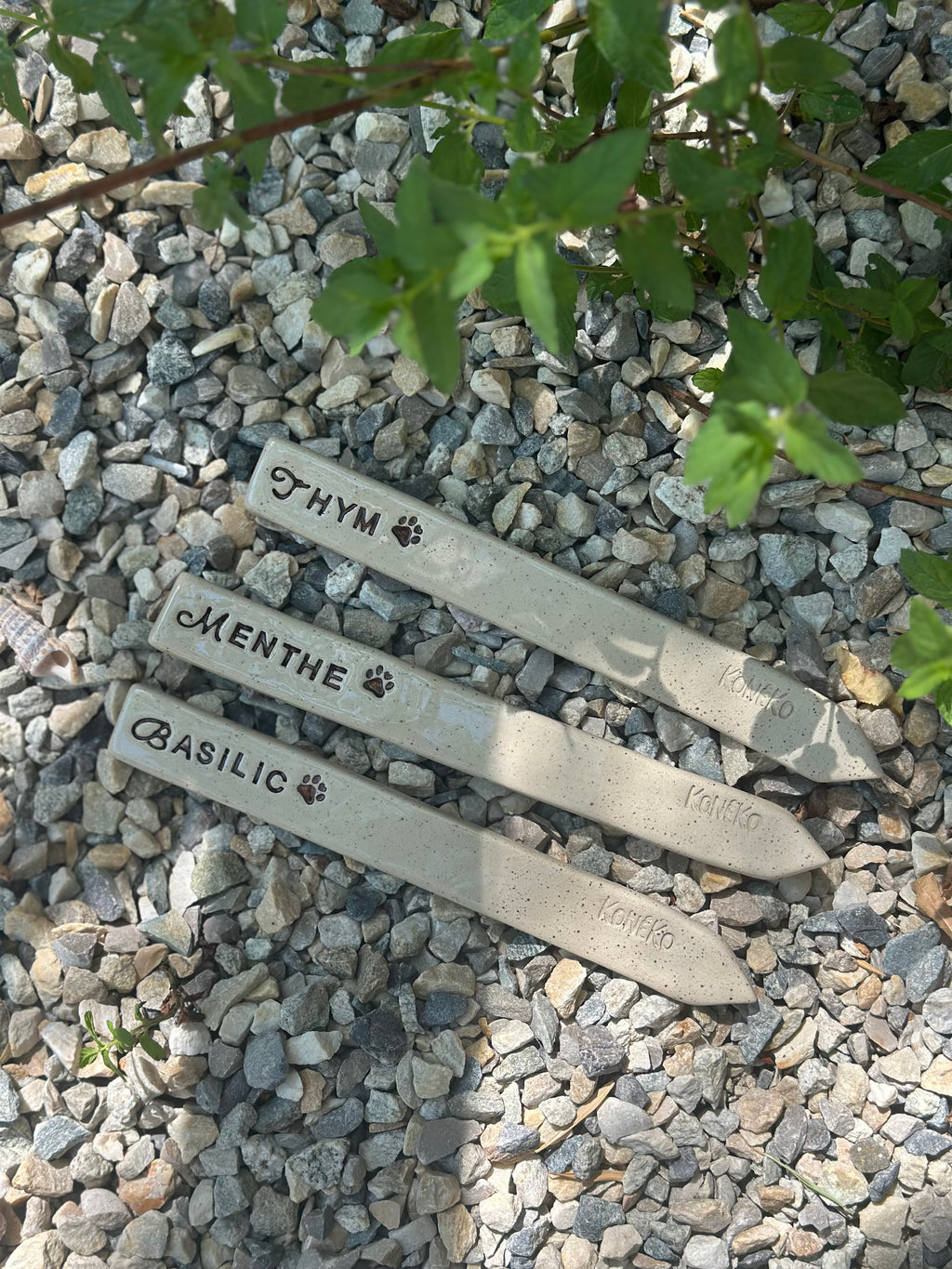 Étiquette de jardin personnalisée en céramique