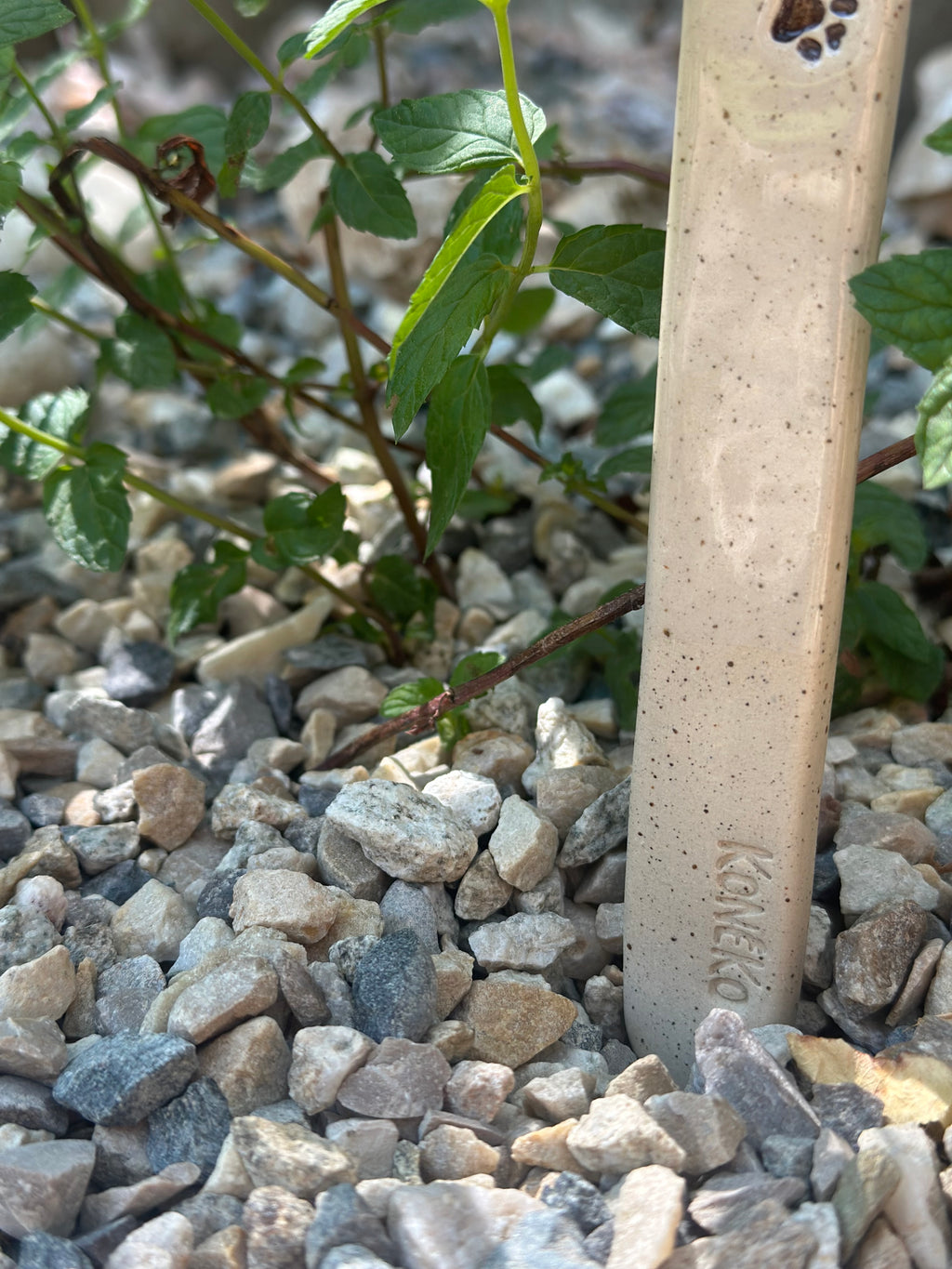Étiquette de jardin personnalisée en céramique